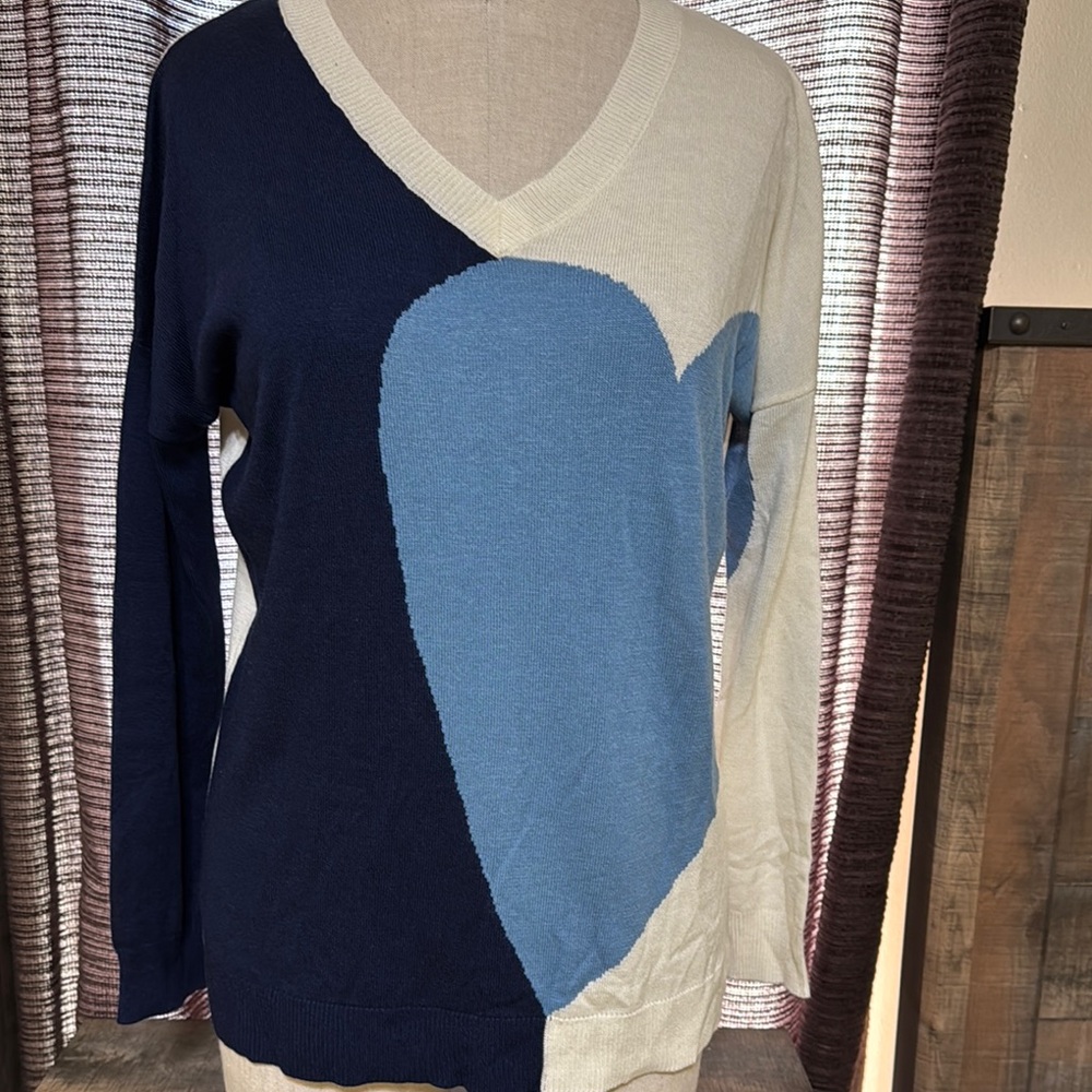 Colorblock V-Neck Sweater